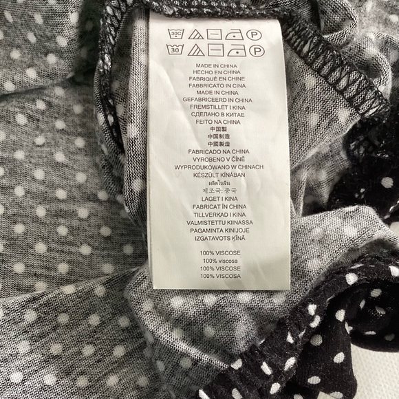 Michael Kors Black and White Polka Dot Top - Picture 7 of 10